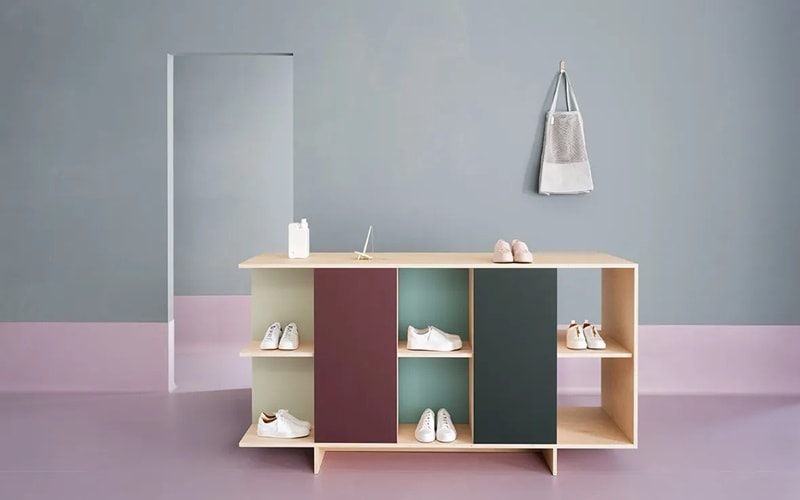 Furniture Linoleum A Shoe Display Rack 