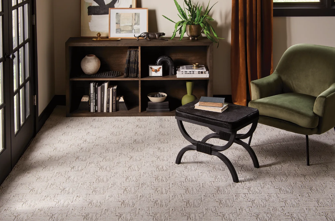 Anderson Tuftex Flooring Room with Modern Fine Linen Carpet