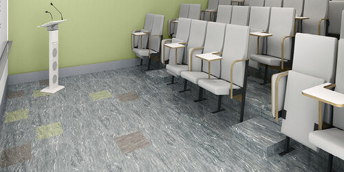 Classroom University with Rubber and Vinyl Flooring - Roppe