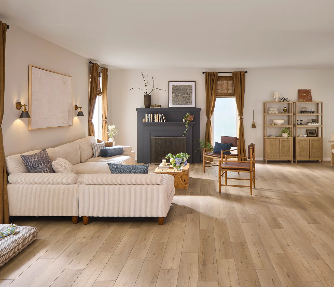 Coretec Flooring in a living room