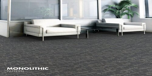 Waiting Area with Perspective Modular Carpet Tile Flooring