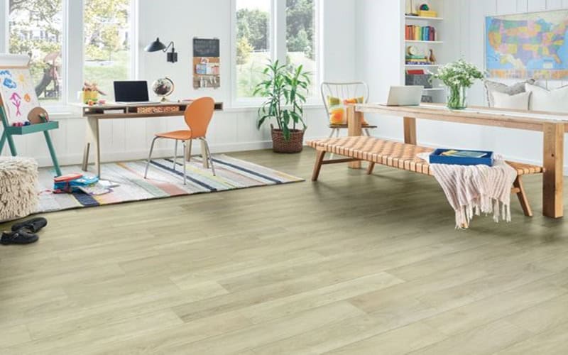 Bruce Flooring LifeSeal Misty Creek Rigid Core In An Aesthetic Room Design