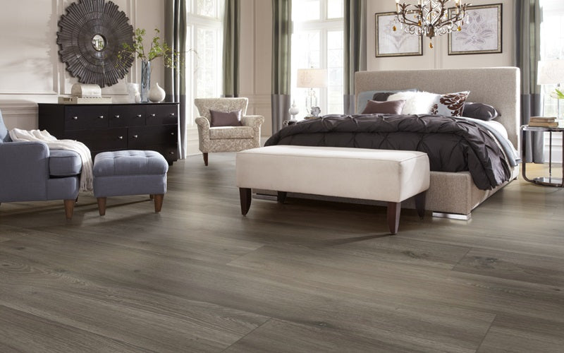 Mannington Laminate Charter Collection In A Modern Bedroom Setting