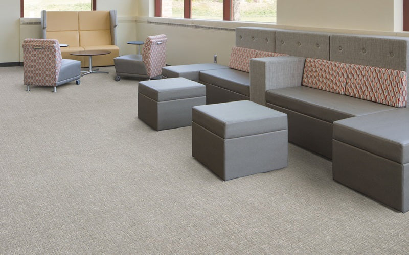 Mohawk Group Broadloom Collection Intertwined In A Sofa Lounge Setting