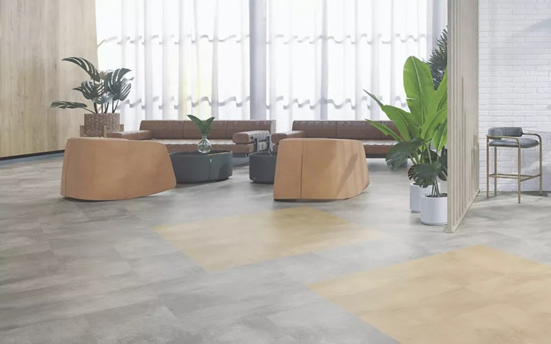 Mohawk Group Matuto Plus Stone Collection In A Lounge Setting