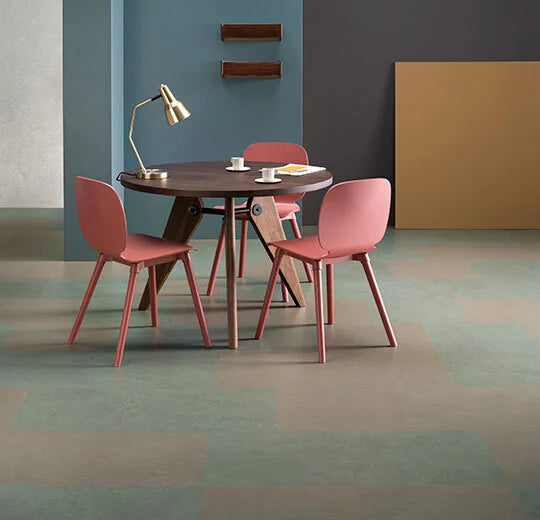 Forbo Marmoleum Modular Tile T3704-153235 Satellite 19.69" x 19.69" Linoleum Tile Flooring (53.82 SF/Box)