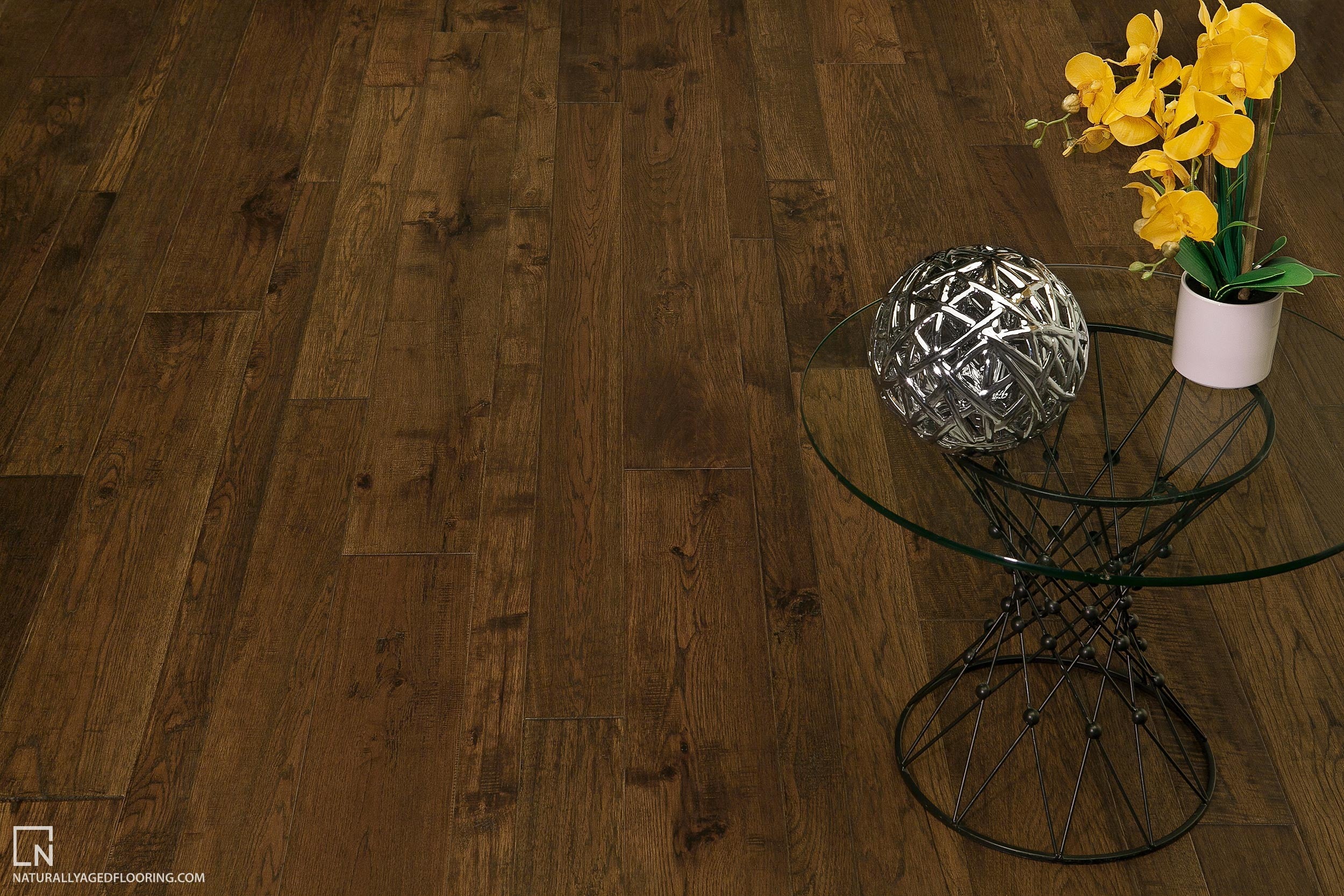 Naturally Aged Flooring Medallion 91205-01-712 Marsala 7 1/2" x Varying Length Engineered Hardwood