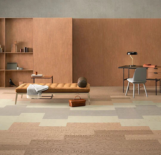 Forbo Marmoleum Modular Tile T5235-168302 North Sea Coast 39.37" x 9.84" Linoleum Tile Flooring (32.29 SF/Box)