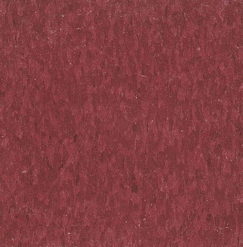 Armstrong 51814 Pomegranate Red Standard Excelon Imperial Texture Vinyl Composition Tile VCT (Partial Piece - Sample)