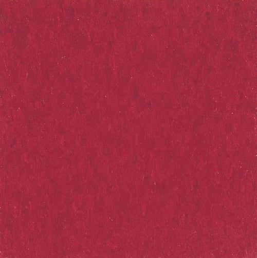 Armstrong 51816 Cherry Red Standard Excelon Imperial Texture Vinyl Composition Tile VCT 12" x 12" (Sample)