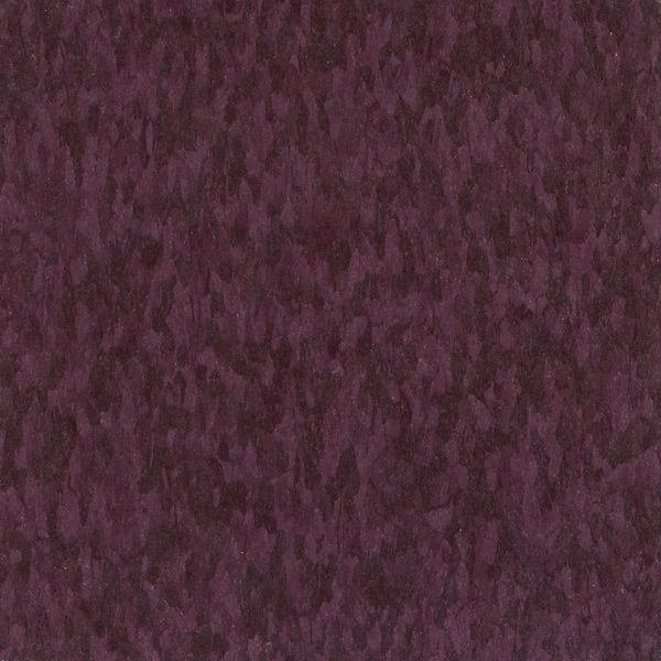 Armstrong 57545 Wine Berry Standard Excelon Imperial Texture Vinyl Composition Tile VCT 12" x 12" (Sample)