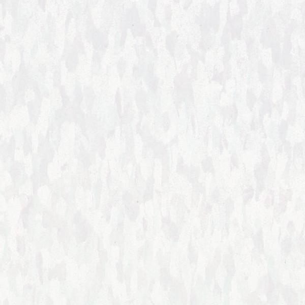 Armstrong 57518 White Out Standard Excelon Imperial Texture Vinyl Composition Tile VCT (Partial Piece - Sample)