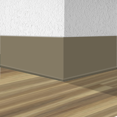 Shaw Vinyl Wall Base 5935M-14 Barley 4" x 4' Pieces (30 Pcs. / Box) by .080' Cove (with Toe)