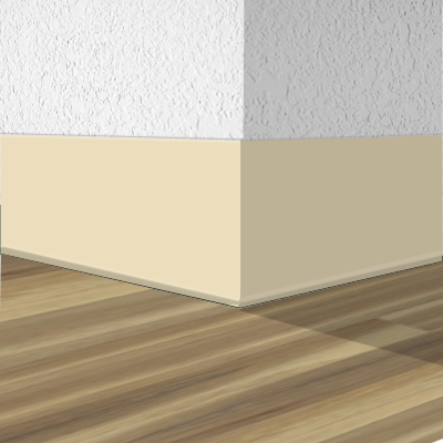 Shaw Vinyl Wall Base 5935M-49 China 4" x 4' Pieces (30 Pcs. / Box) by .080' Cove (with Toe)