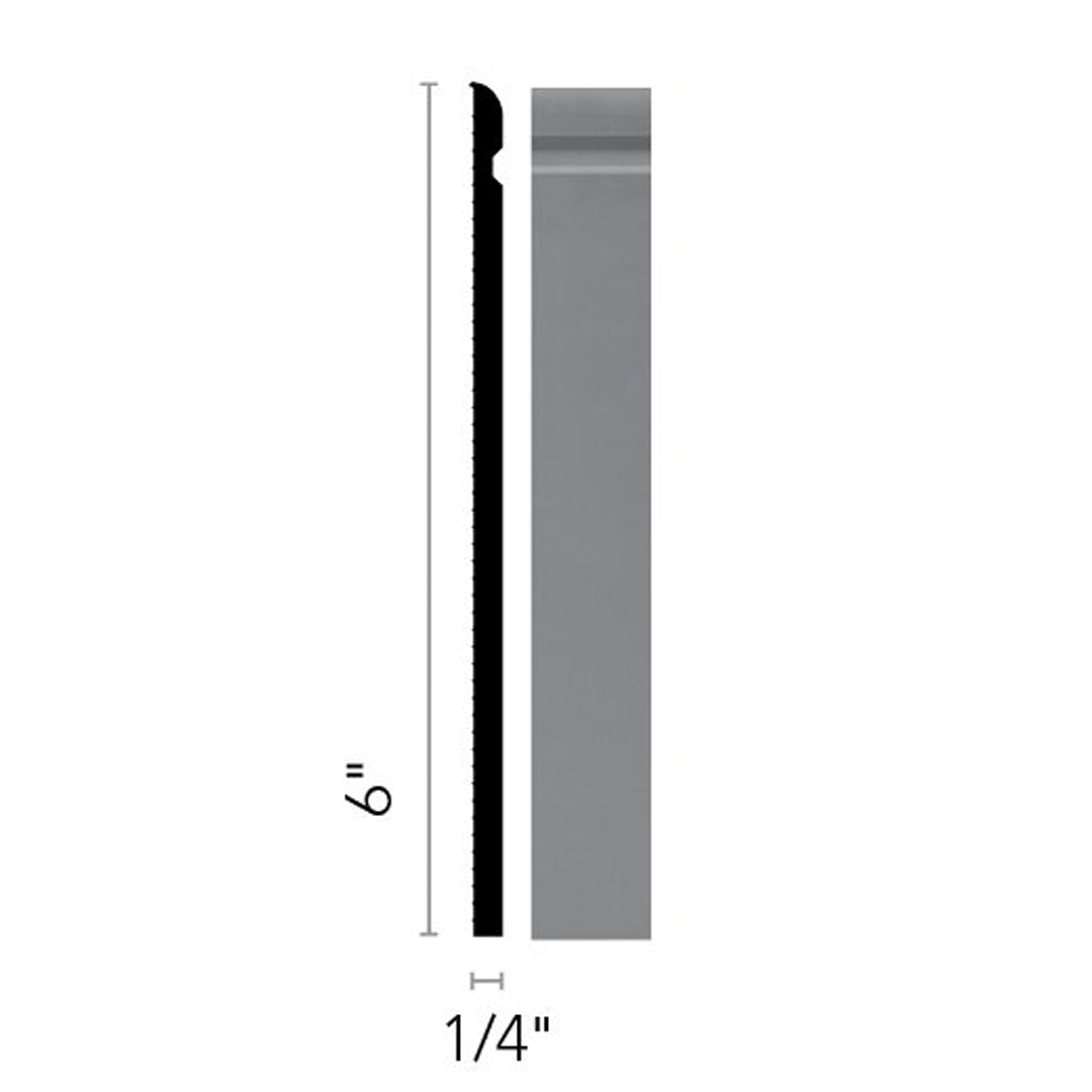 Flexco Base Sculpture Escalate Grullo 6" x 8' by 1/4"