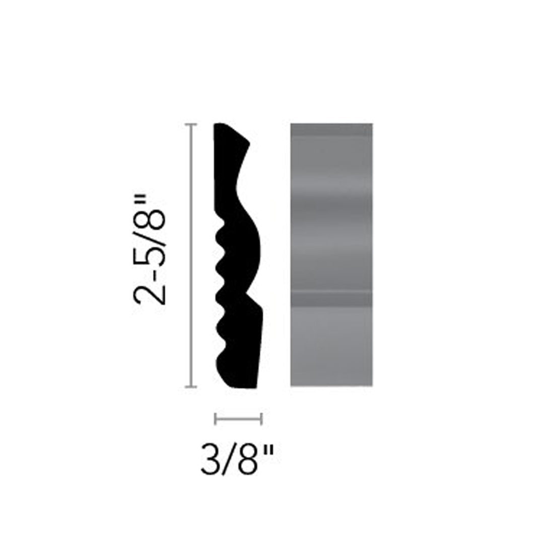 Flexco Base Sculpture Harmony Laurel Green 2 5/8" x 40' by 3/8"