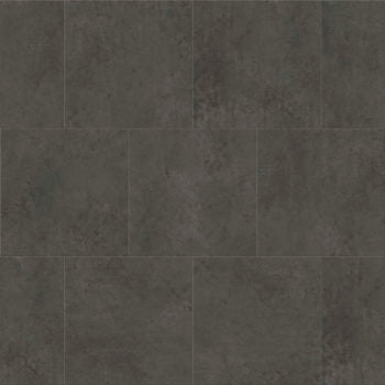 Metroflor Deja New Smooth Concrete Solid Vinyl Tile (LVT) DN123813 Anthracite 24" x 24" (36 SF/Box)