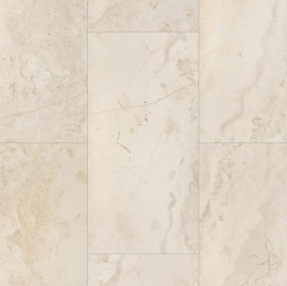 COREtec Classic Travertine Vinyl Tile Flooring VV870-12262 LVT Pro Plus Enhanced Tile 12.01" x 24.02" (Partial Piece - Sample)