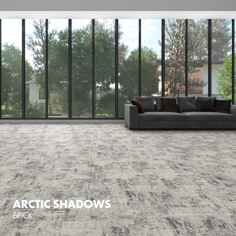 Kraus Organic Arctic Shadows 19.7" x 19.7" Carpet Tile