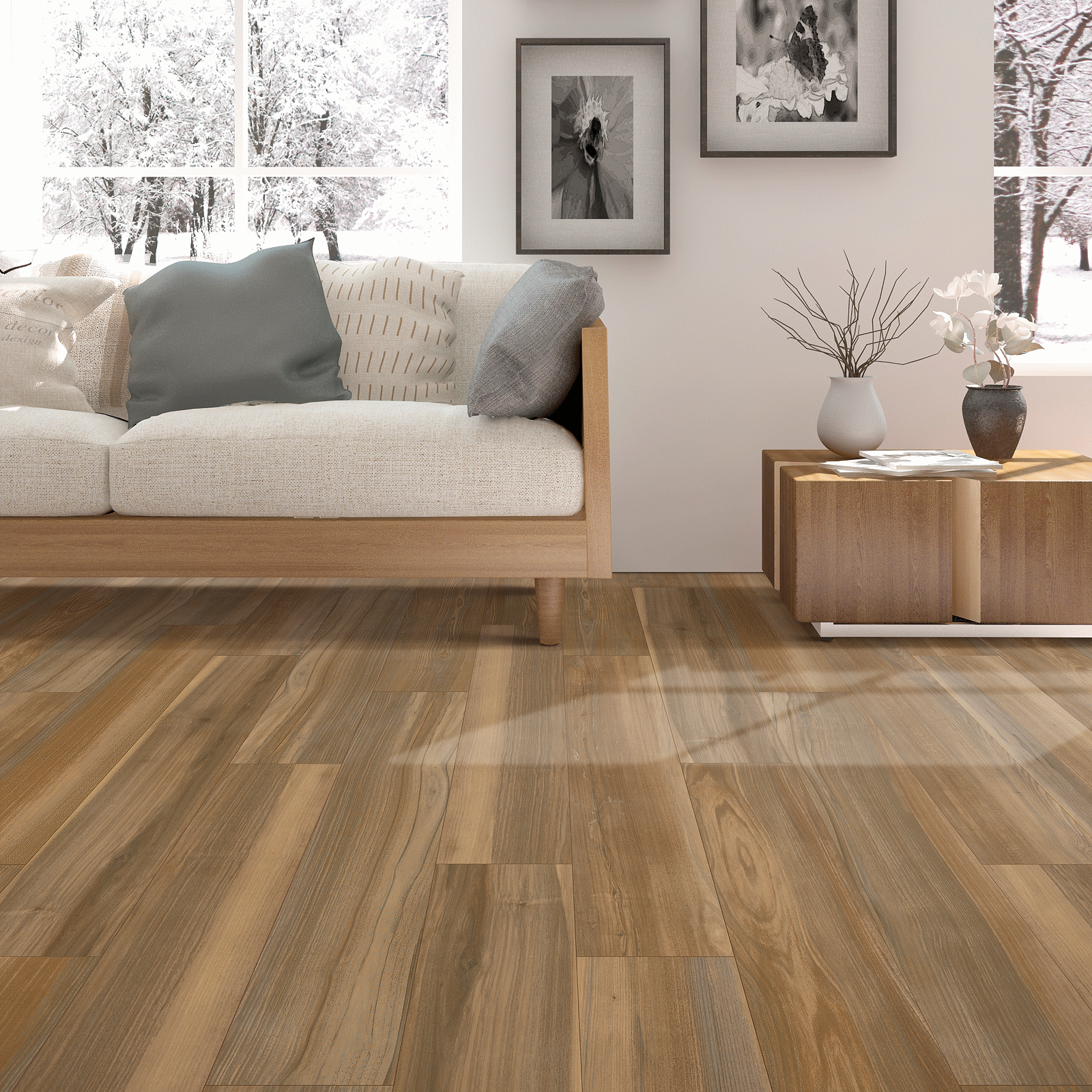 PERGO MODERN SENSATION - SPOTTED GUM  Laminate Flooring - Solomons Flooring