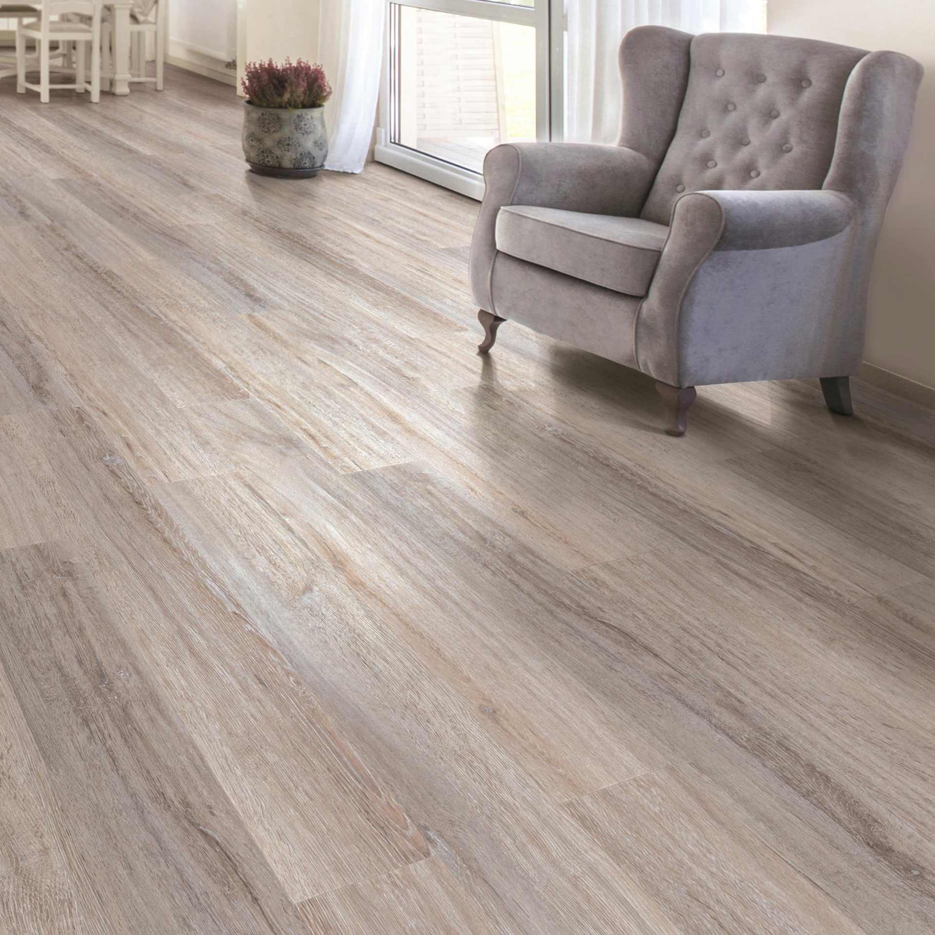 Tarkett ProGen Luxury Vinyl Plank 270265013 Cerused Oak Powder 7" x 48" (28.52 SF/Box)