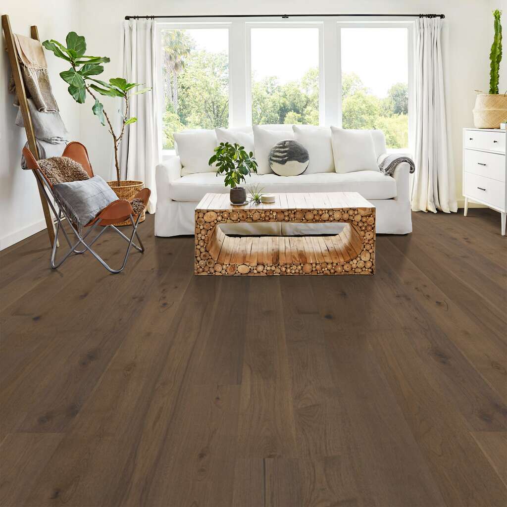 Shaw Castlewood Hickory Sw486-07018 Romanesque 7.48" Wide X Random Lengths Engineered Wire Brushed Hickory Hardwood Flooring (31.09 Sf/Box)