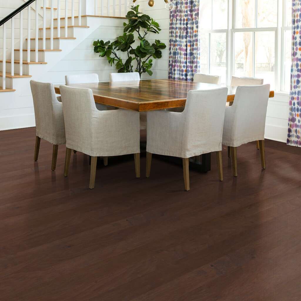 Shaw Sequoia Hickory 5 SW539-00941 Three Rivers 5.00" Wide X Random Lengths Engineered Scraped Hickory Hardwood Flooring (23.66 Sf/Box)