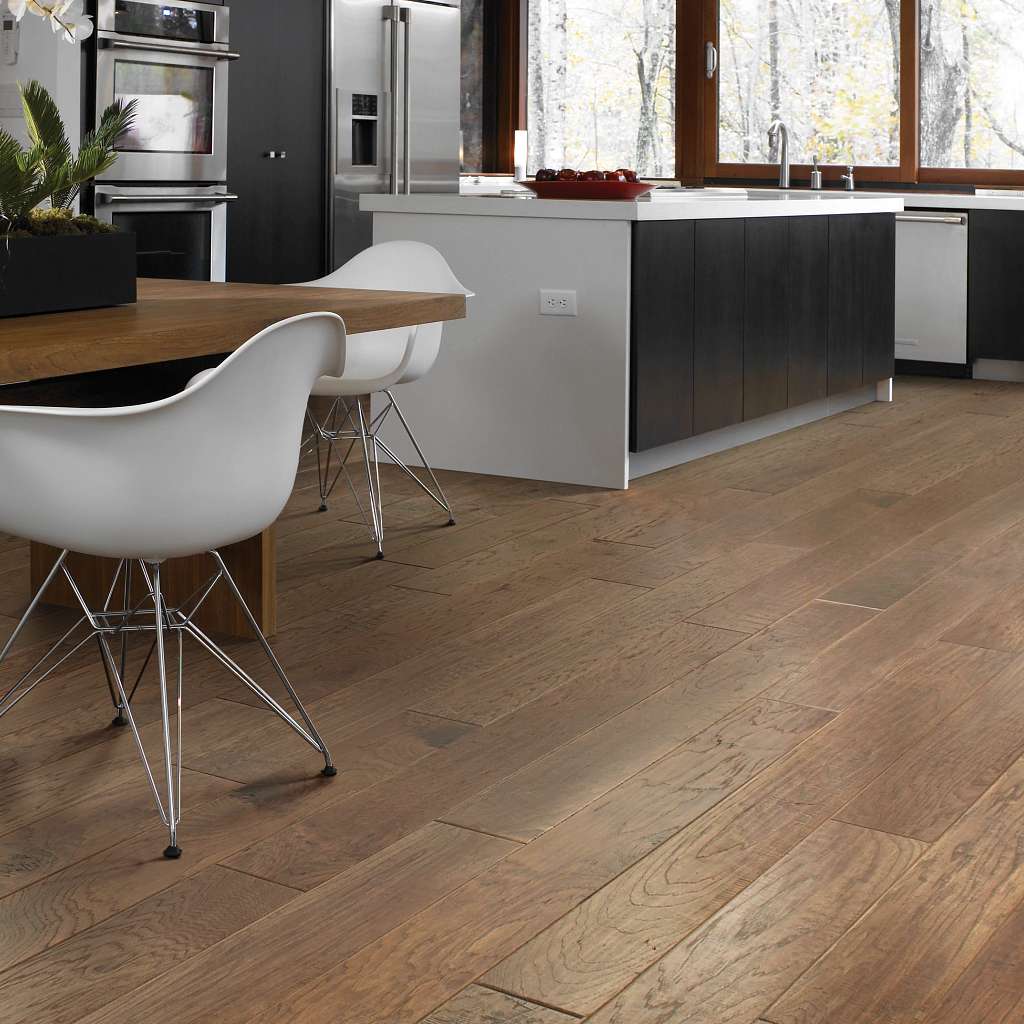 Shaw Sequoia Hickory Mixed Width SW546-02000 Pacific Crest 14.63" Wide X Random Lengths Engineered Scraped Hickory Hardwood Flooring (34.96 SF/Box)