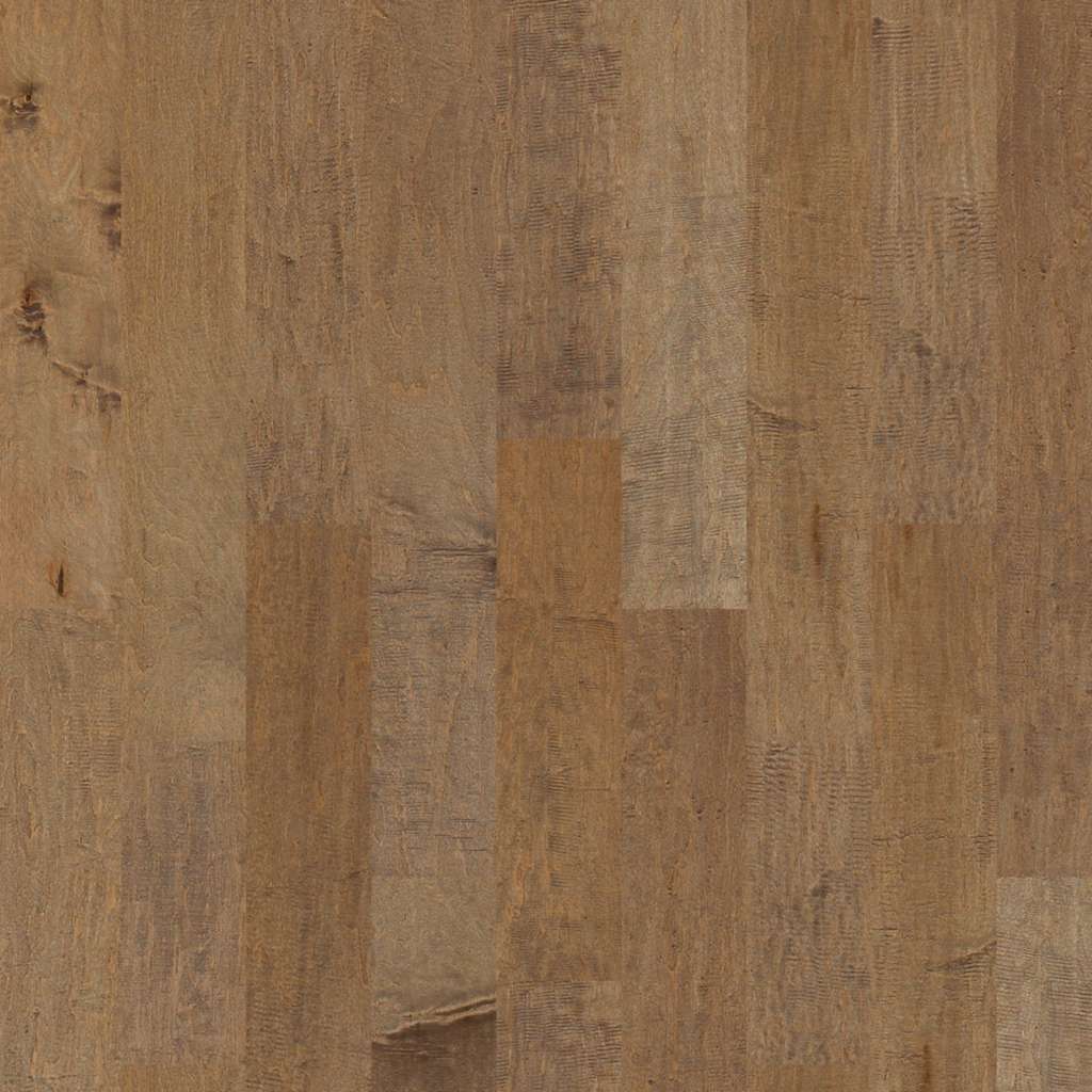 Shaw Yukon Maple 6 3/8 SW548-02005 Buckskin Engineered Scraped Maple Hardwood Flooring (Partial Piece - Sample)