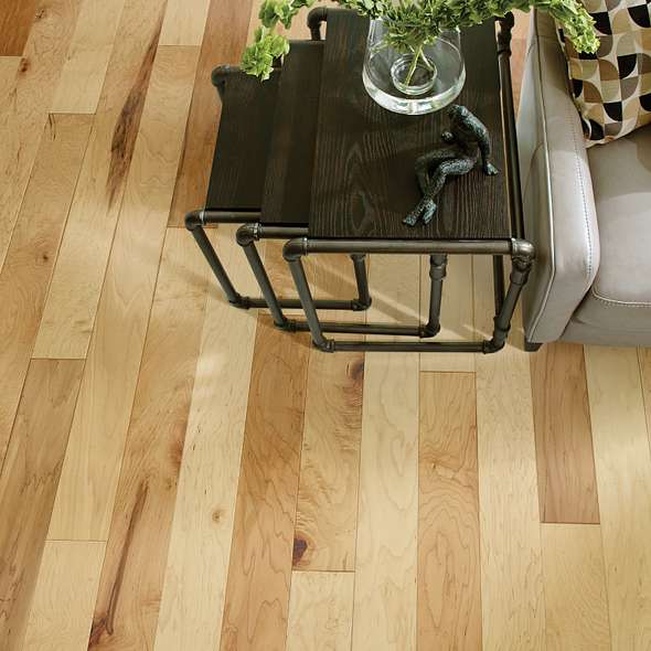 Shaw Ocala SW590-00130 Maple Natural 5" Wide x Random Lengths Engineered Smooth Maple Hardwood Flooring (23.66 SF/Box)