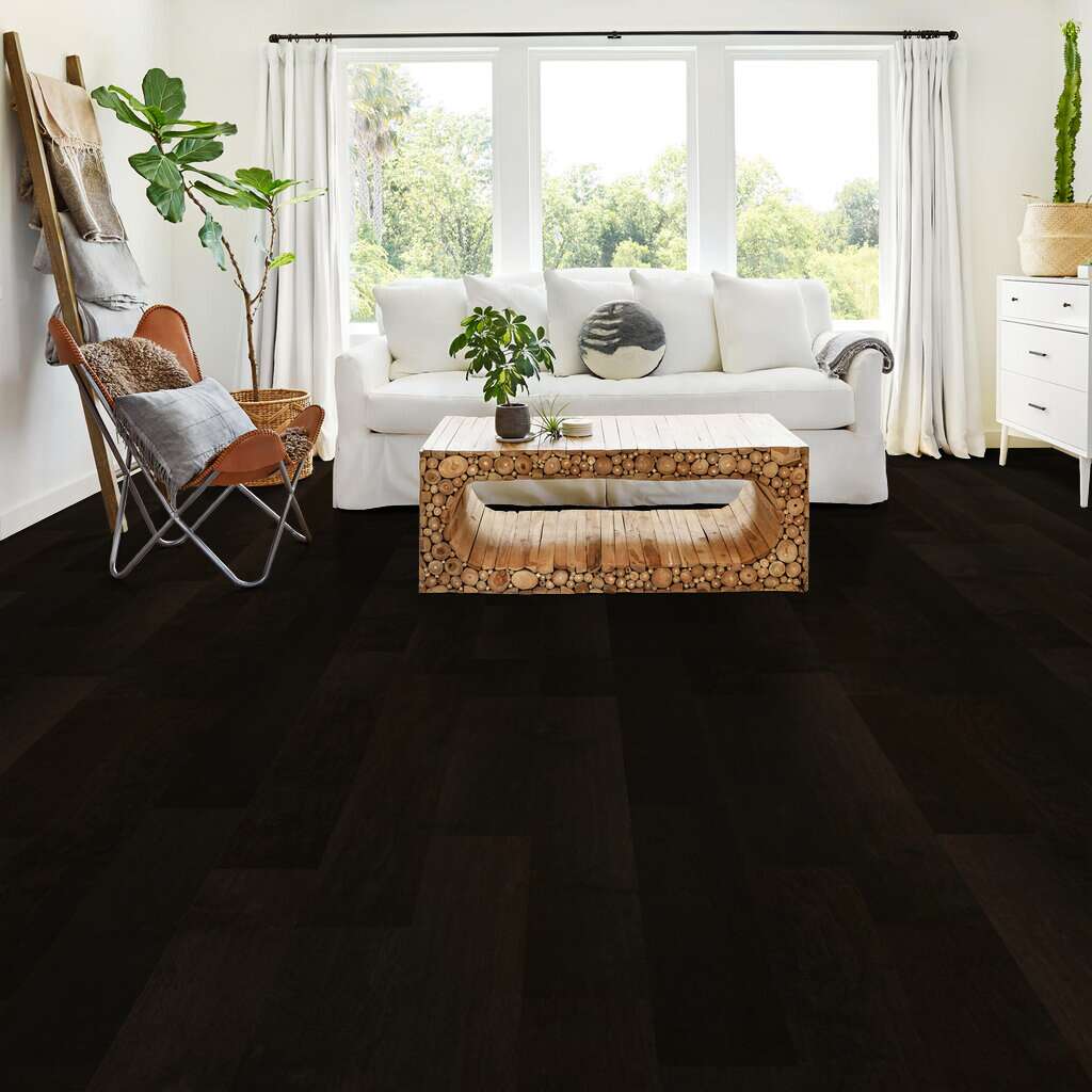 Shaw Pacific Grove Sw594-09003 Midnight 6.38" Wide X Random Lengths Scraped Maple Hardwood Flooring (30.48 Sf/Box)