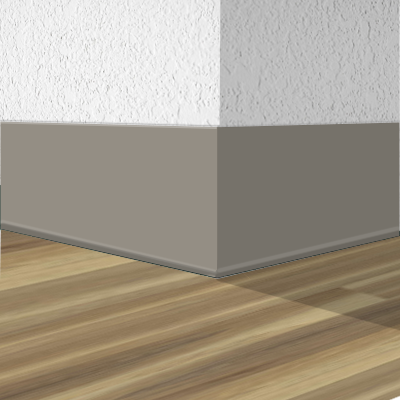 Shaw Vinyl Wall Base 5935M-40 Silver Lining 4" x 4' Pieces (30 Pcs. / Box) by .080' Cove (with Toe)
