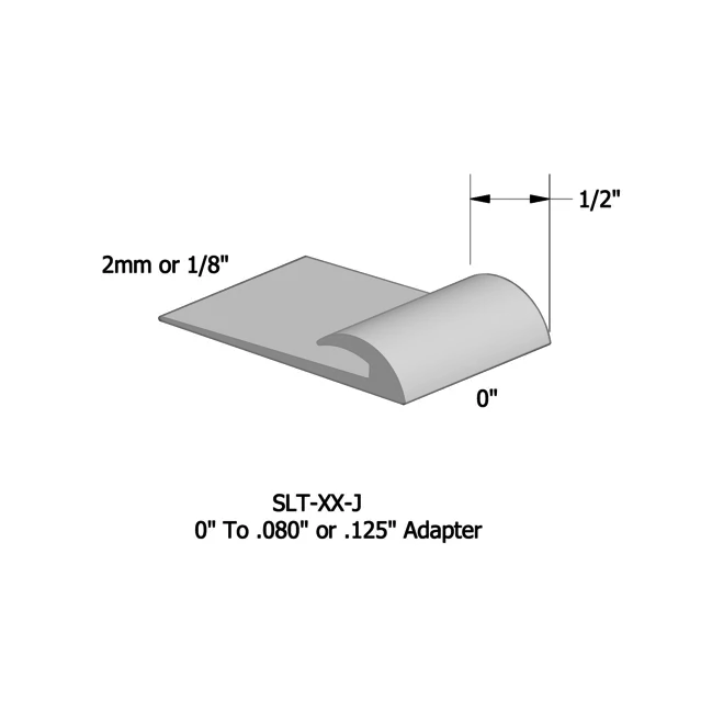 Tarkett / Johnsonite SLT-XX-J Slim Line Transition 0" to .080" 300' LF/Box (25 pieces per box)