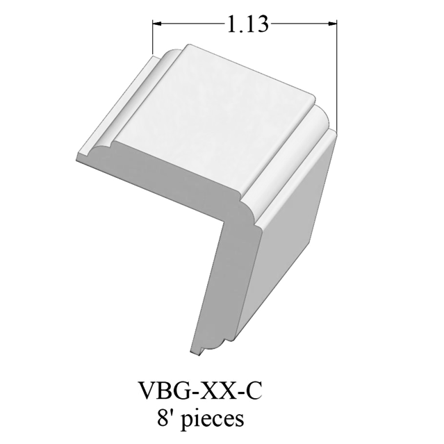 Tarkett / Johnsonite Millwork Corner Guard 1 1/4" x 8' by 1/4" VL9 Clay (Sample)