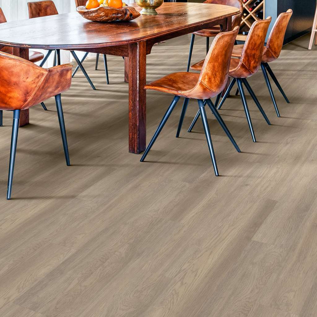 Luxury Vinyl Prime Waterproof Flooring Pearly White - Oak