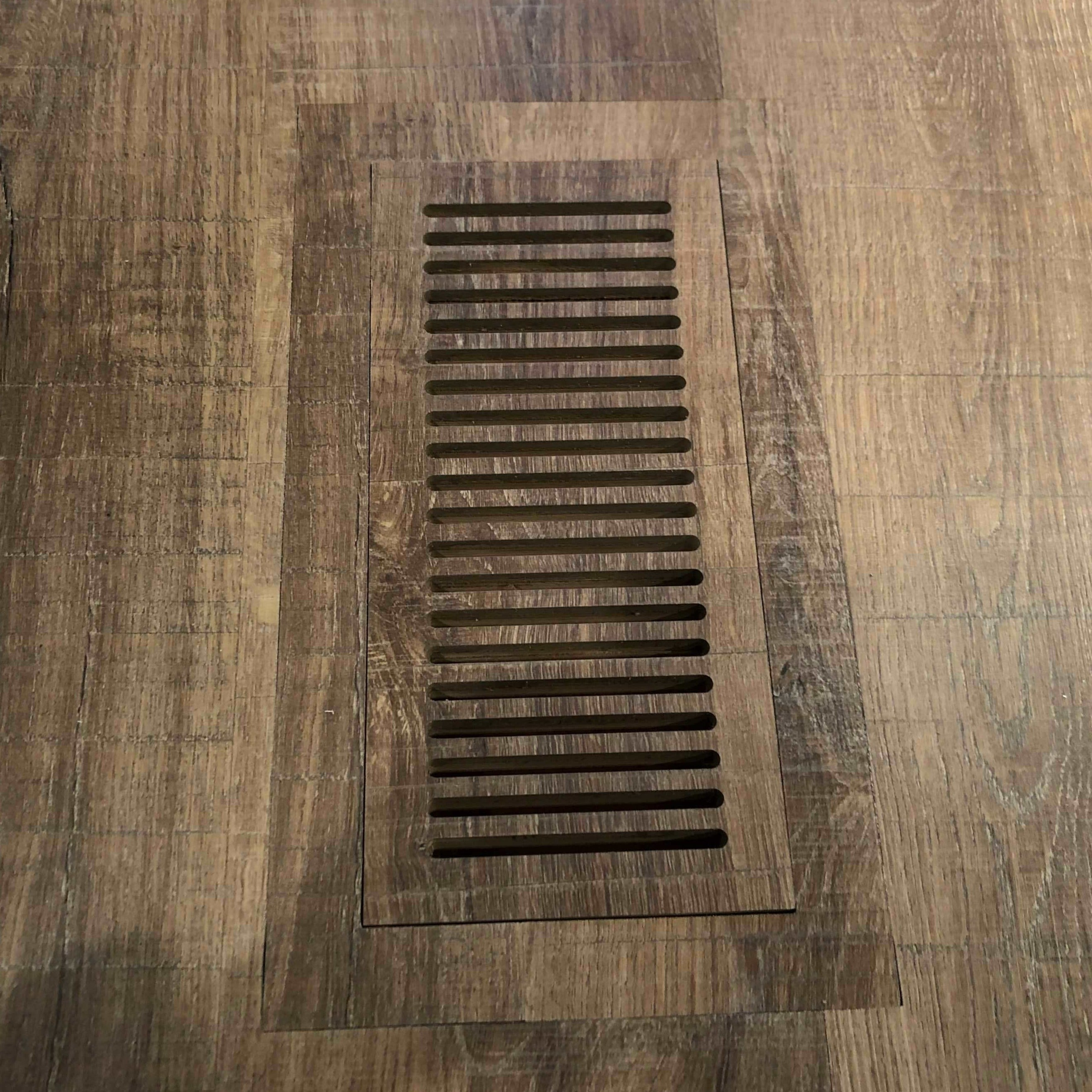 Vent Cover to Match Luxury Vinyl Plank/Tile Floors 2" x 10" LVP/LVT Matching Flush Mount