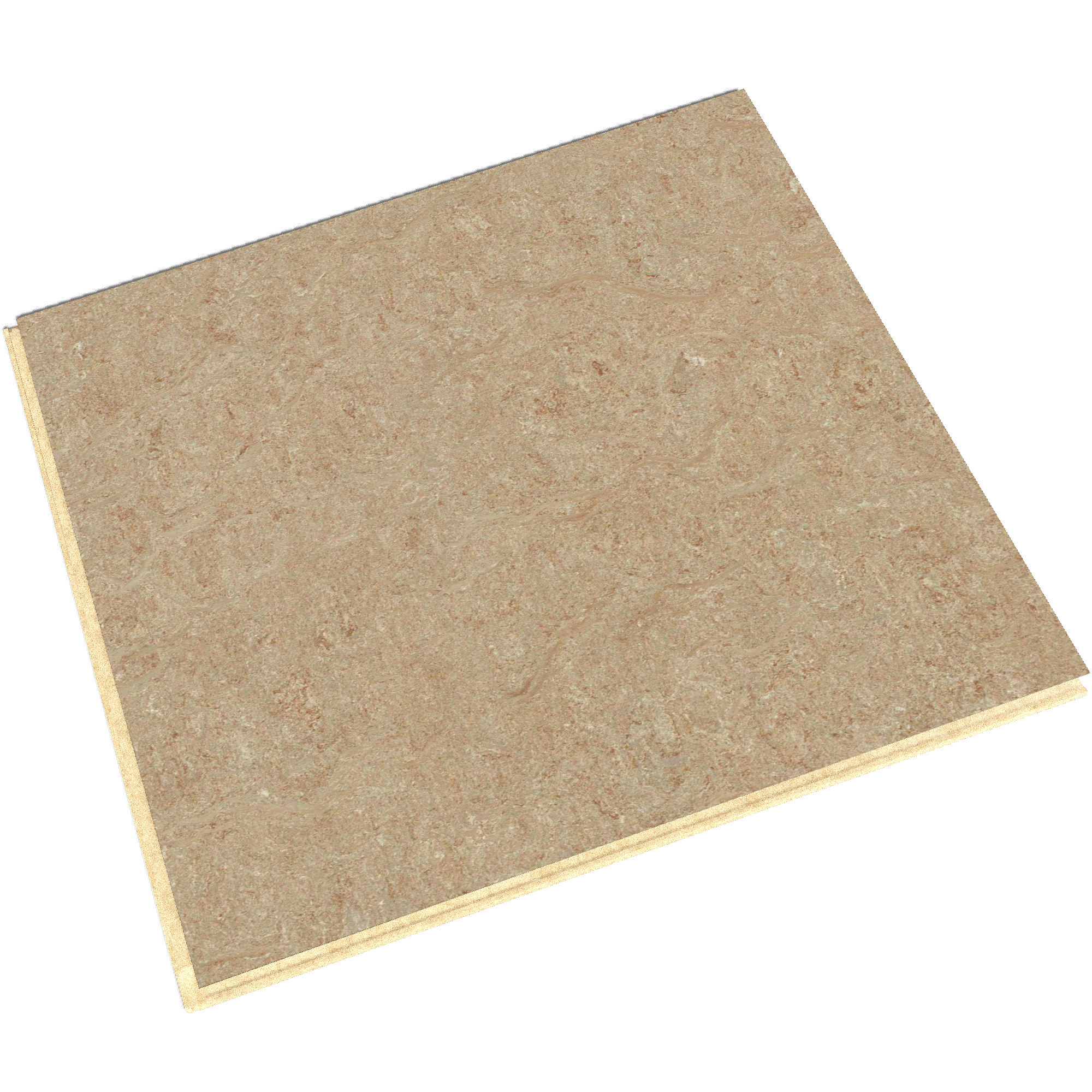 Forbo Marmoleum Click Cinch LOC Seal Waterproof Seal 335803 Weathered Sand 12" x 12" Linoleum Tile Flooring (6.7 SF/Box) Front View