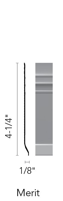 Flexco Base Sculpture Merit Almond 4 1/4" x 40' by 1/8"