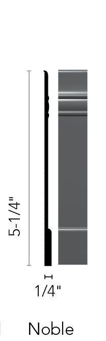 Flexco Base Sculpture Noble Storm Cloud 5 1/4" x 8' by 1/4"