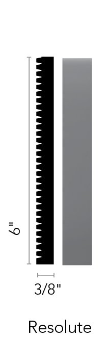 Flexco Base Sculpture Resolute Almond 6" x 8' by 3/8"