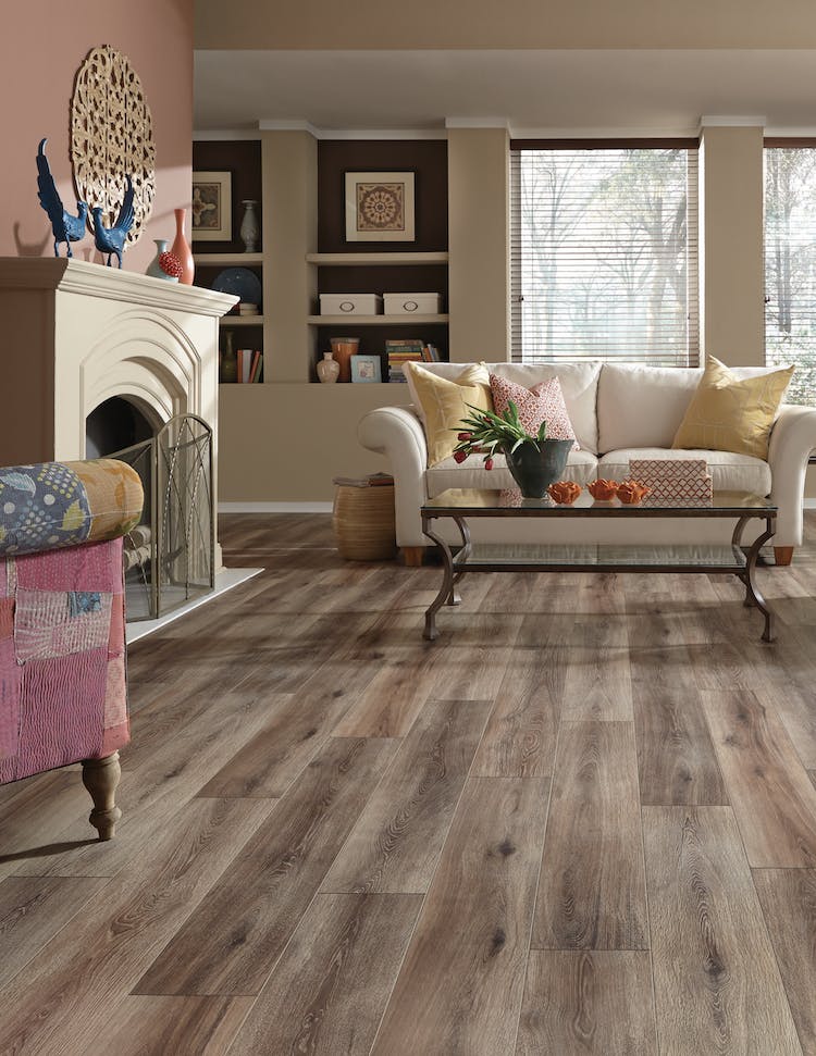 Mannington Restoration Collection® Fairhaven Brushed 28101 Coffee 7 9/16" x 50 1/2" (21.22 SF/Box)