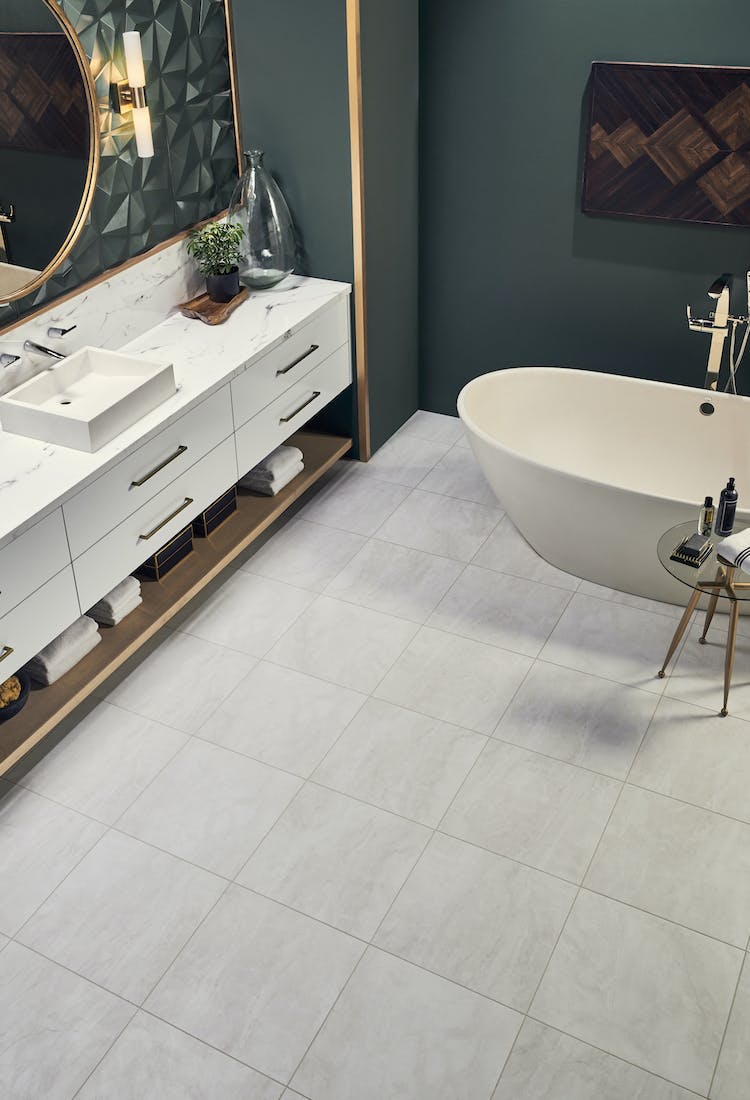 Mannington Adura Flex Tile Vienna FXT430 Alabaster 18" x 18" (45 SF/Box)