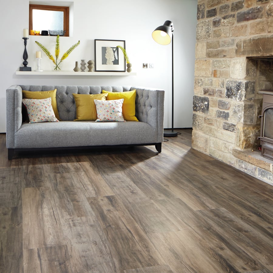 Karndean LooseLay Hartford LLP112 Dark Brown wood plank 10" x 41"