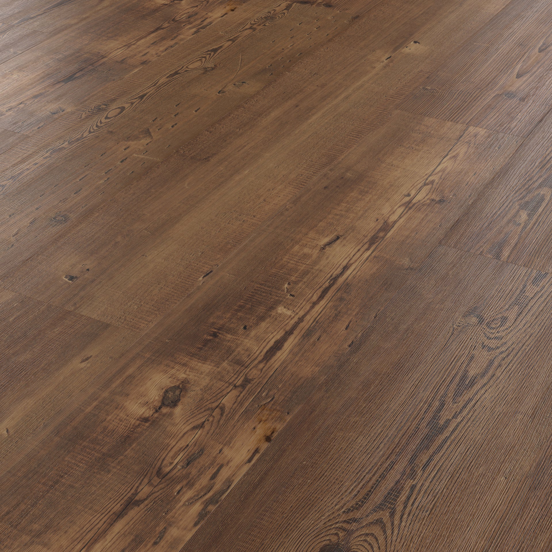 Karndean LooseLay Antique Heart Pine LLP303 Dark Brown Wood Plank 10" x 59"