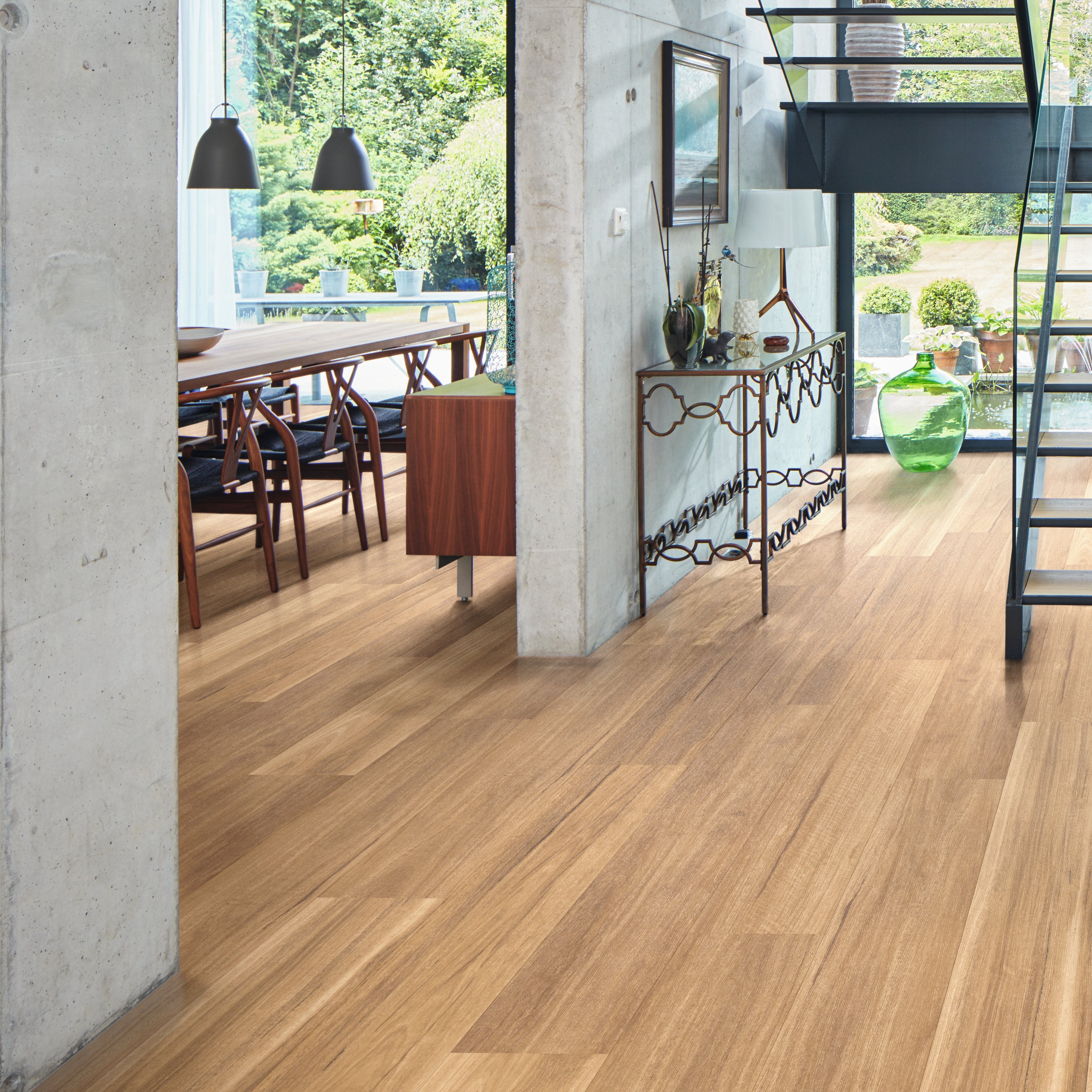 Karndean LooseLay Lemon Spotted Gum LLP317 Mid Brown Wood Plank 10" x 59"