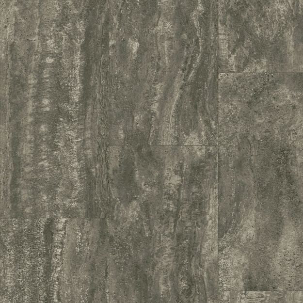 Armstrong FlexStep Pro Vessa Travertine G2911 Spent Grindstone Vinyl Sheet (12' Width) (Sample)