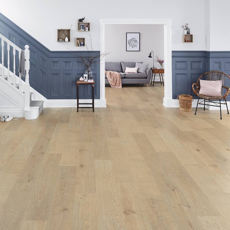 Karndean Korlok Select Washed Butternut RKP8108 Light Brown Wood Plank 9" x 56"