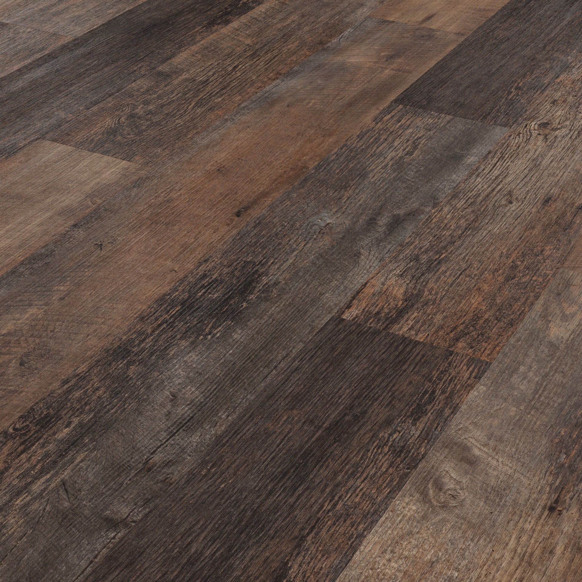 Karndean Korlok Select Salvaged Barnwood RKP8209 Dark Brown Wood Plank 9" x 56"