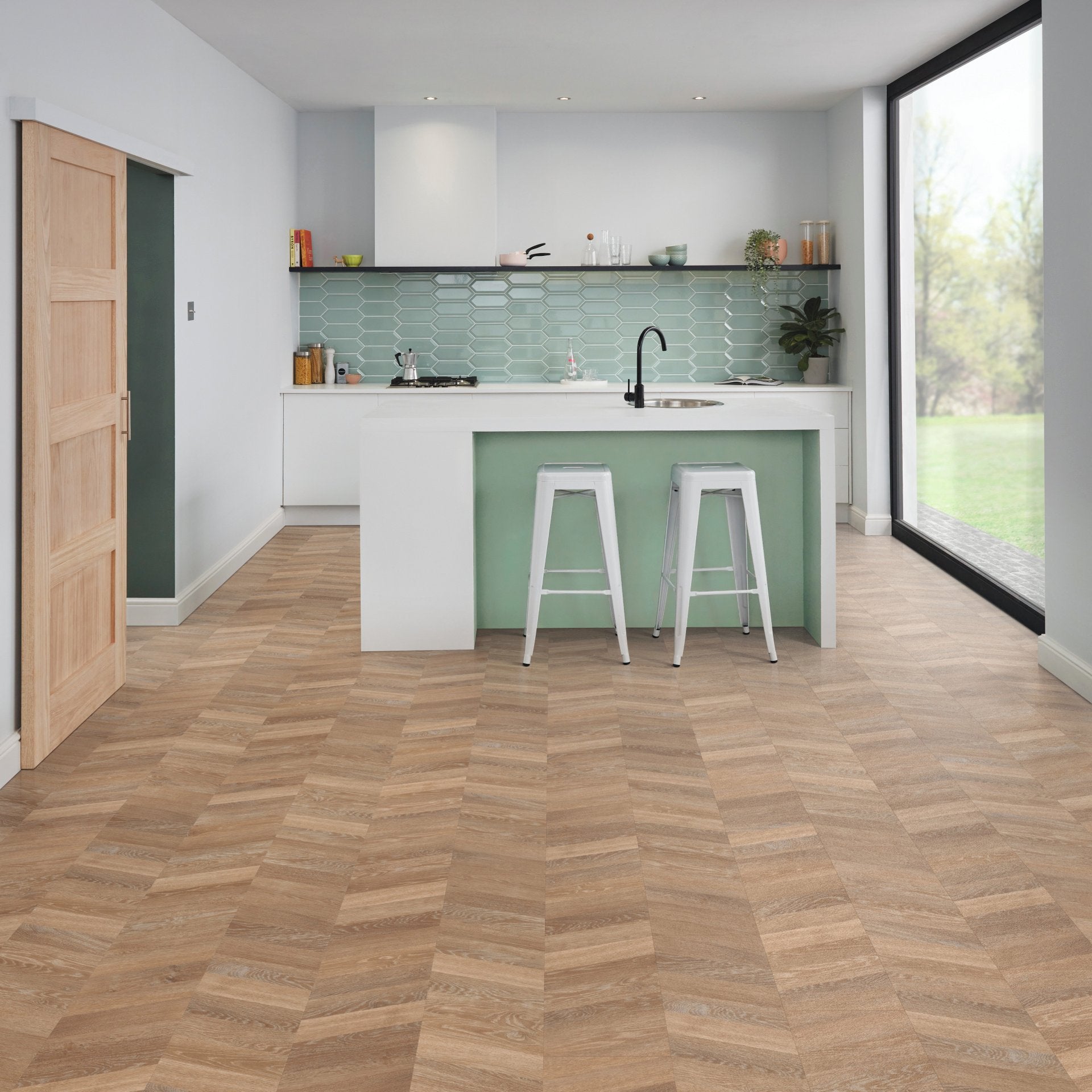 Karndean Knight Tile Gluedown CH-KP94 Pale Limed Oak 9" x 48"