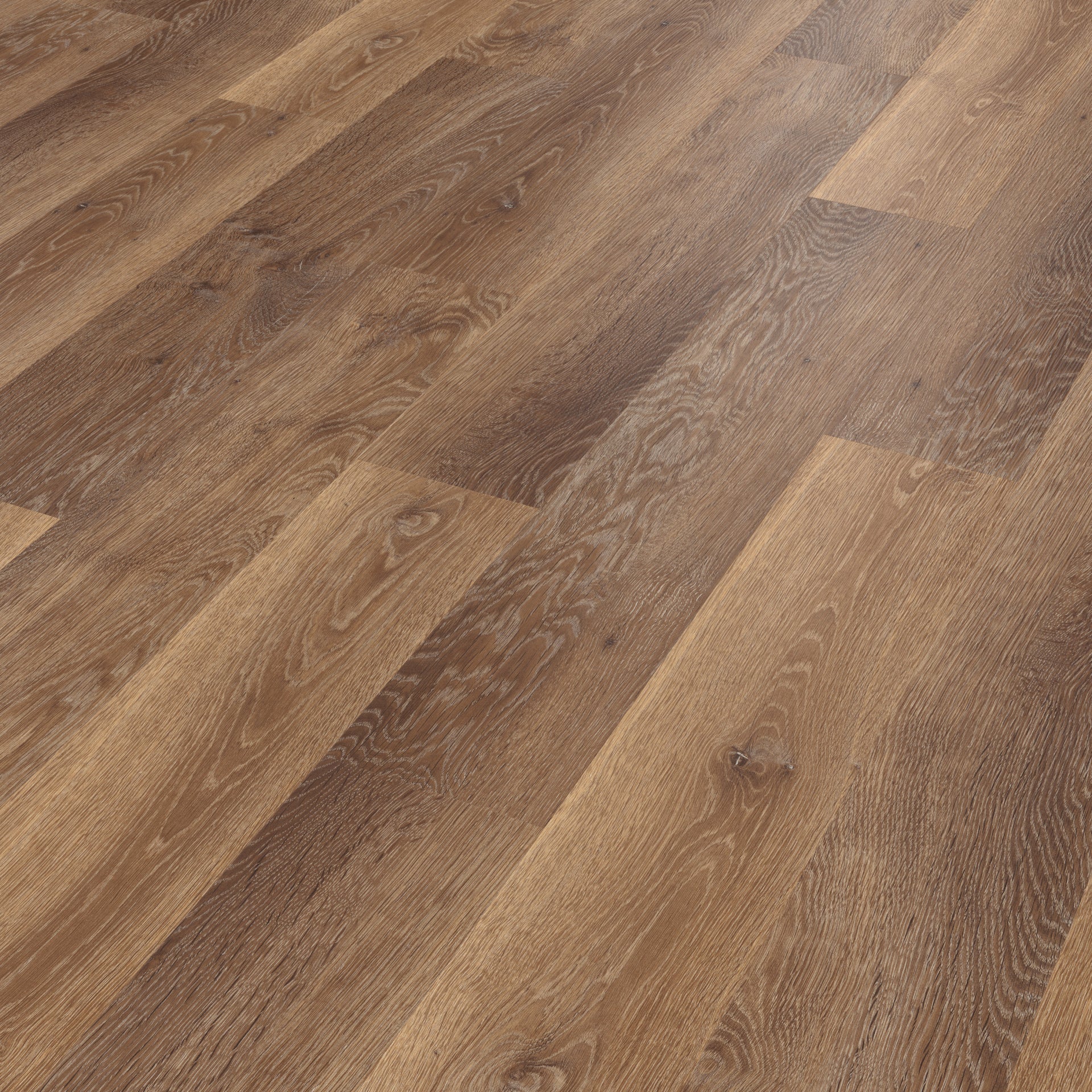 Karndean Knight Tile Rigid Core Mid Limed Oak SCB-KP96-6 Mid Brown Wood Plank 6" x 36"